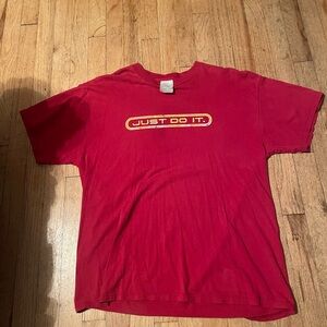 Nike Red 'Just Do It' Men's Tee